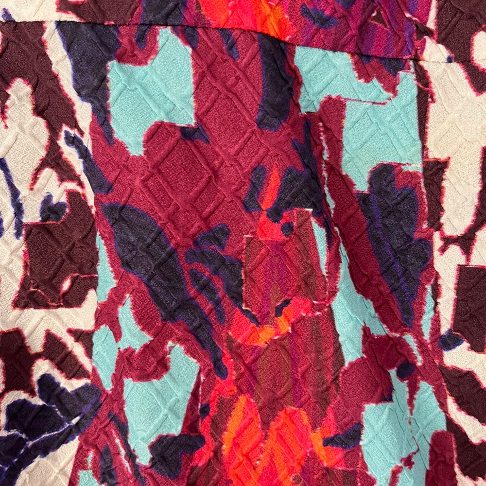 Peter Pilotto Fit and Flare Dress Multicolor Orchid Print size 8 US - Picture 3 of 10